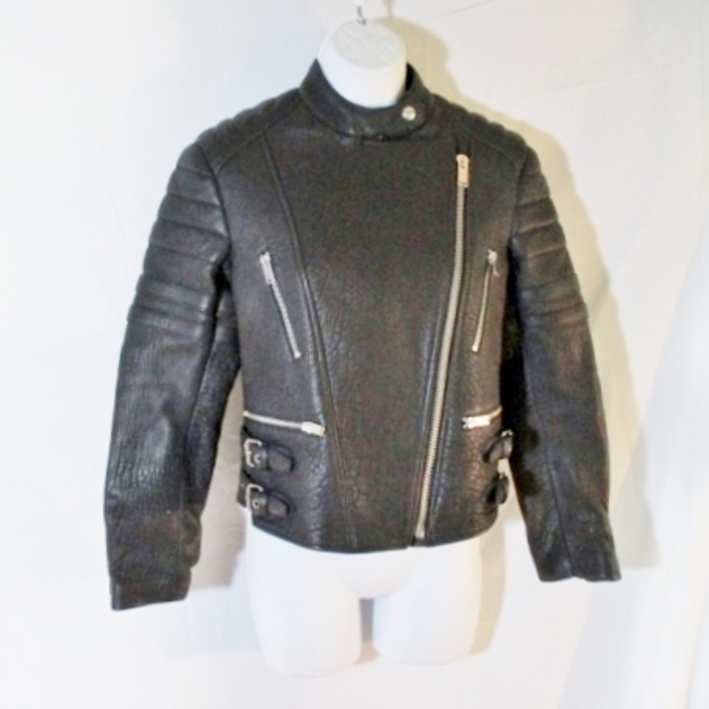 Celine Black Leather Jacket